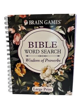 BIBLE WORD SEARCH Wisdom of Proverbs  Large Print and Pen